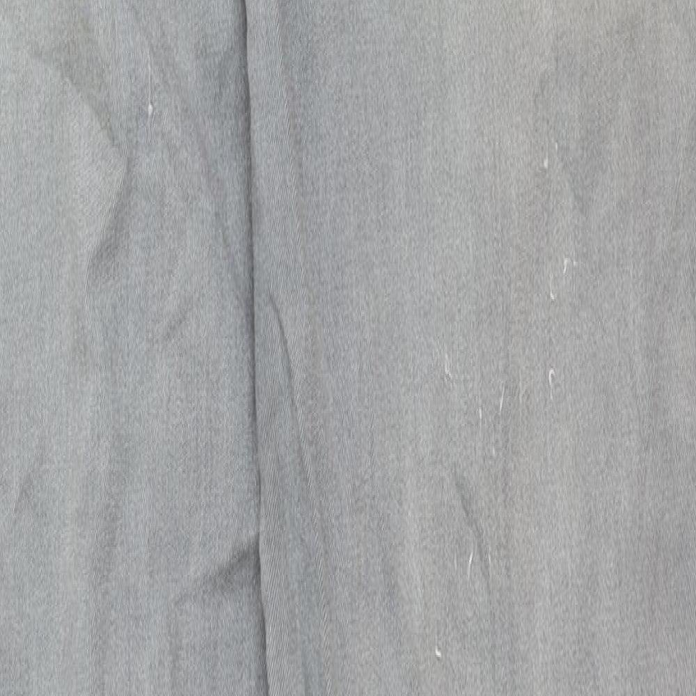 H&M Womens Grey Cotton Skinny Jeans Size 12 Regular Zip