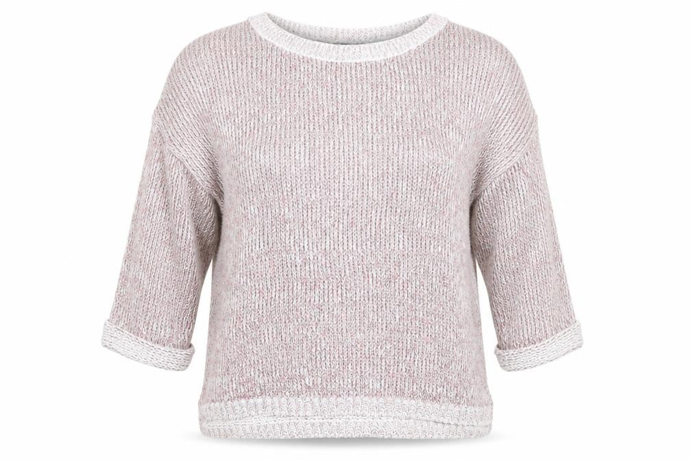 Warehouse Womens Pink Round Neck Acrylic Pullover Jumper Size 10