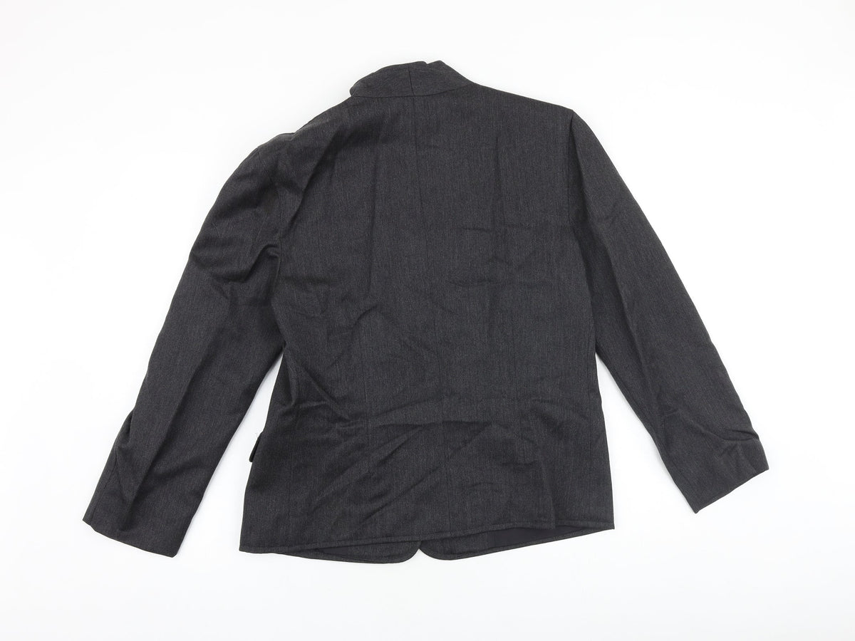 NEXT Womens Grey Wool Jacket Blazer Size 16