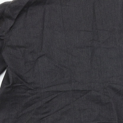 Next Womens Grey Wool Jacket Blazer Size 16