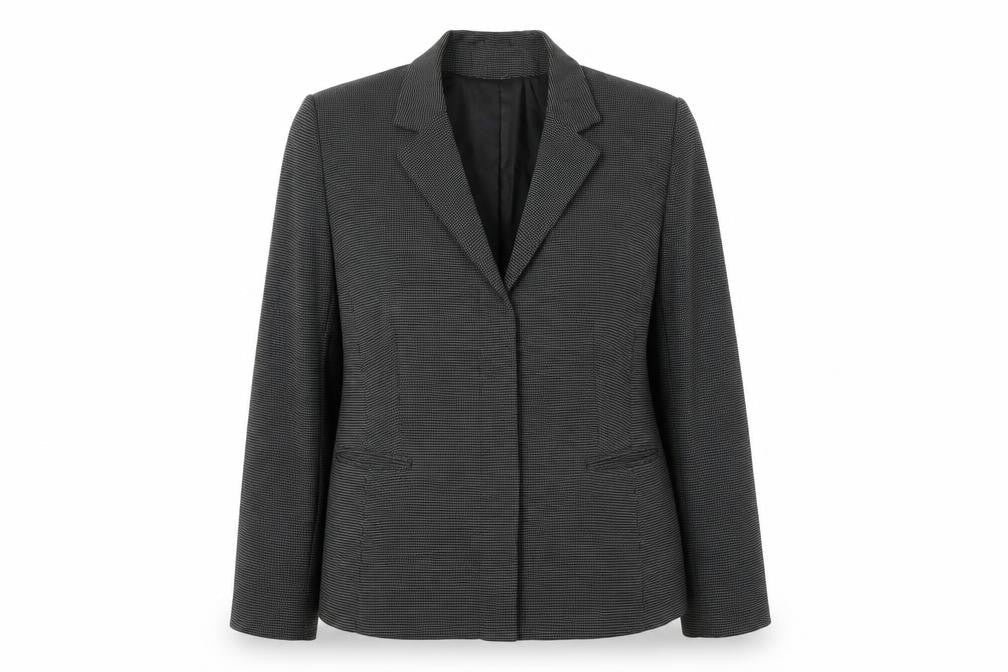 MINUET Womens Black Viscose Jacket Blazer Size 16