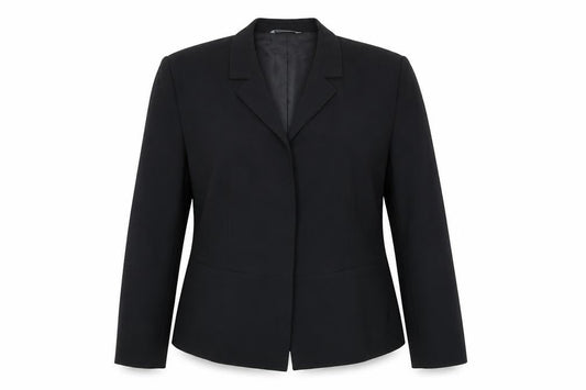 Marks & Spencer Womens Black Polyacrylate Fibre Jacket Blazer Size 14