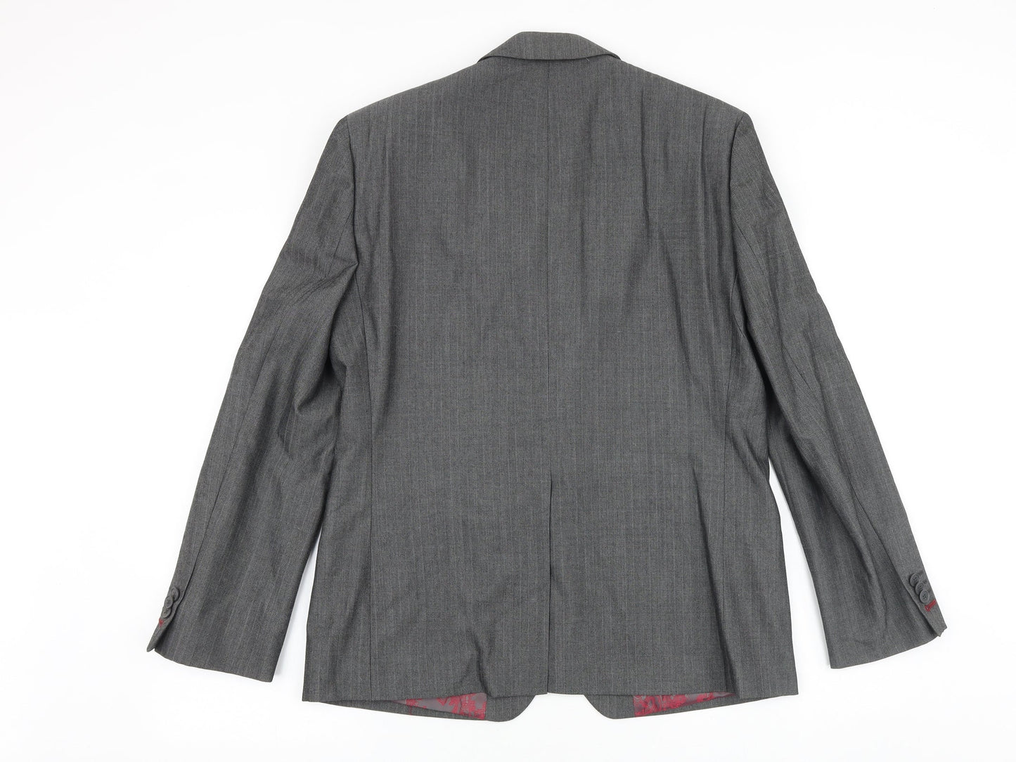 NEXT Mens Grey Cotton Jacket Suit Jacket Size 40 Regular
