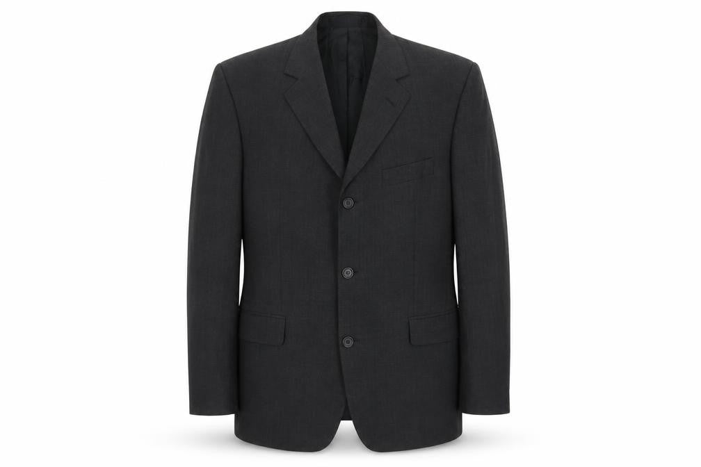 Tom English Mens Grey Polyester Jacket Suit Jacket Size 42 Regular