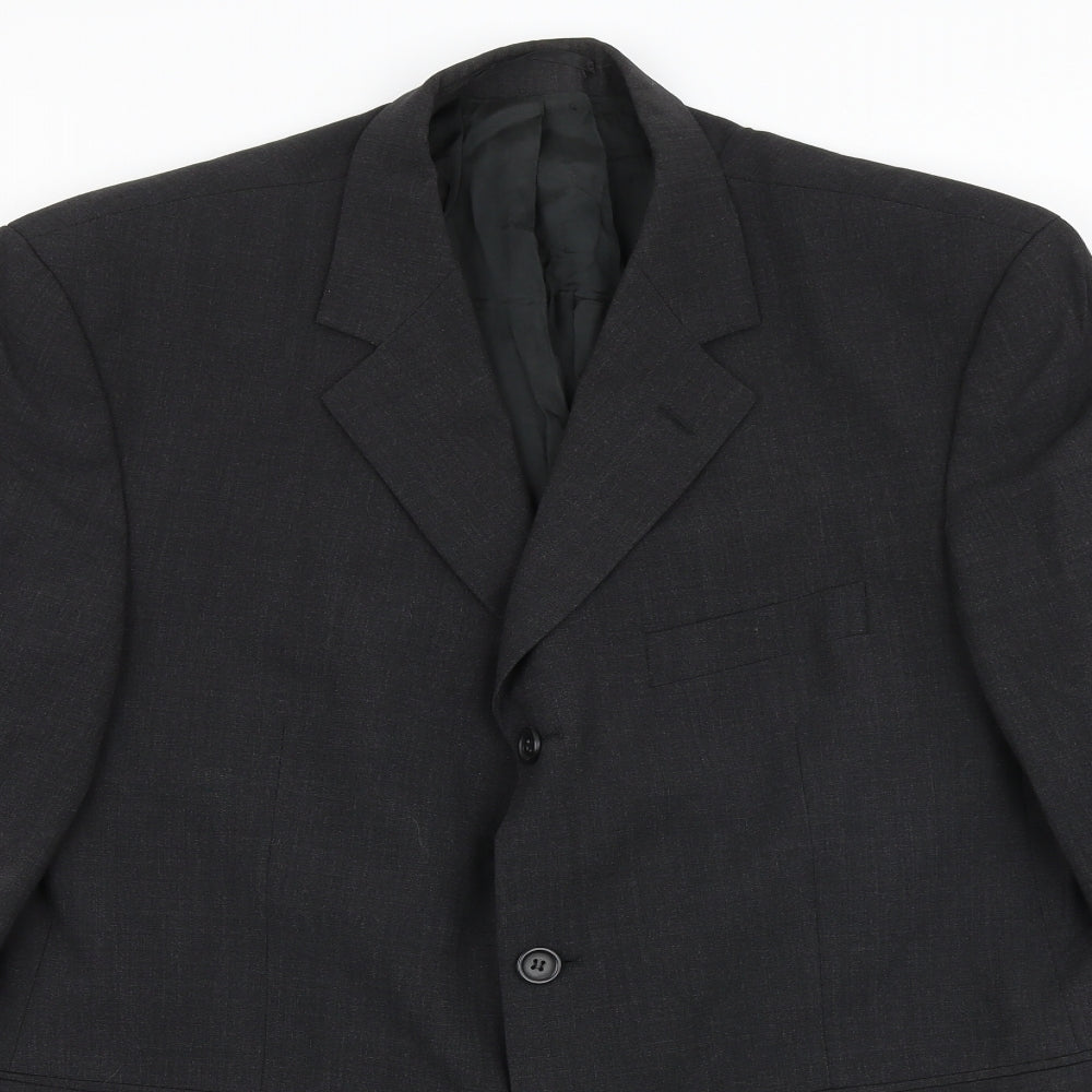 Tom English Mens Grey Polyester Jacket Suit Jacket Size 42 Regular