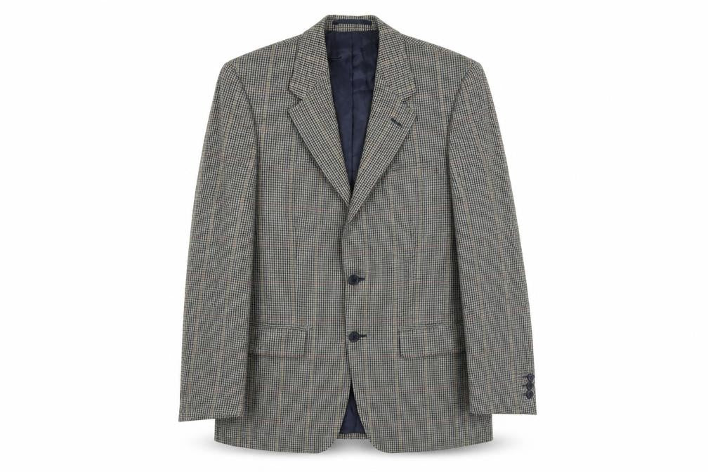 West Brook Mens Multicoloured Geometric Cotton Jacket Suit Jacket Size 38 Regular