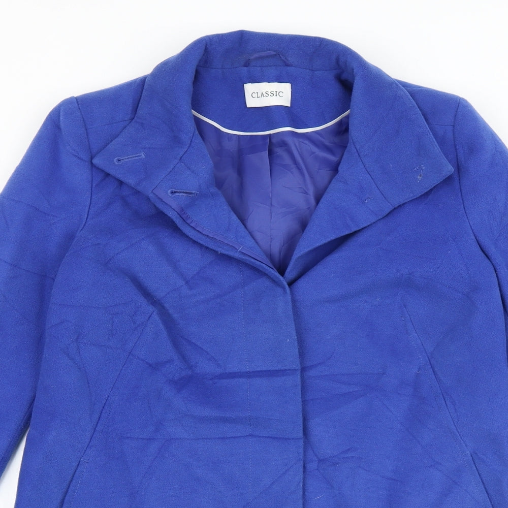 Marks and Spencer Womens Blue Jacket Size 8 Button