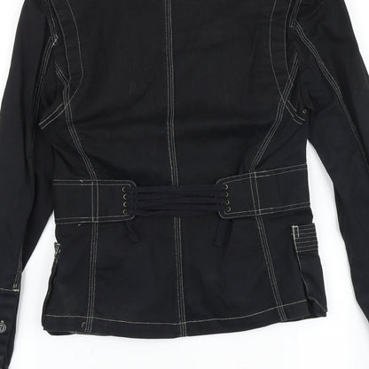 RH Hessar Womens Black Jacket Size 8 Button