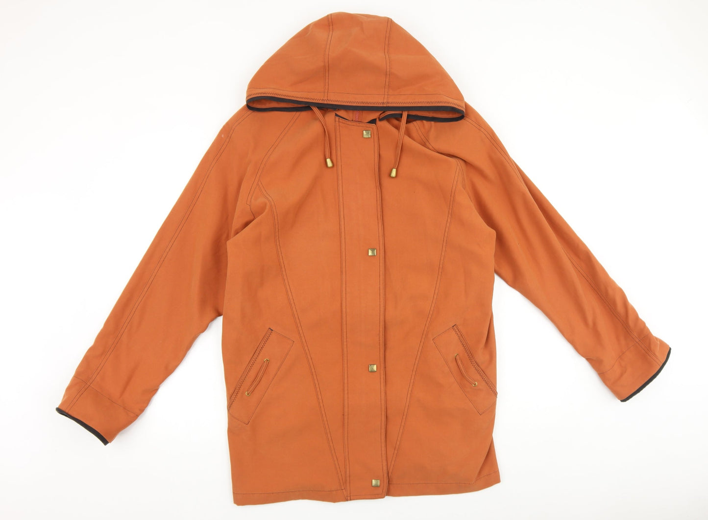 Essentials Womens Orange Jacket Size 10 Zip