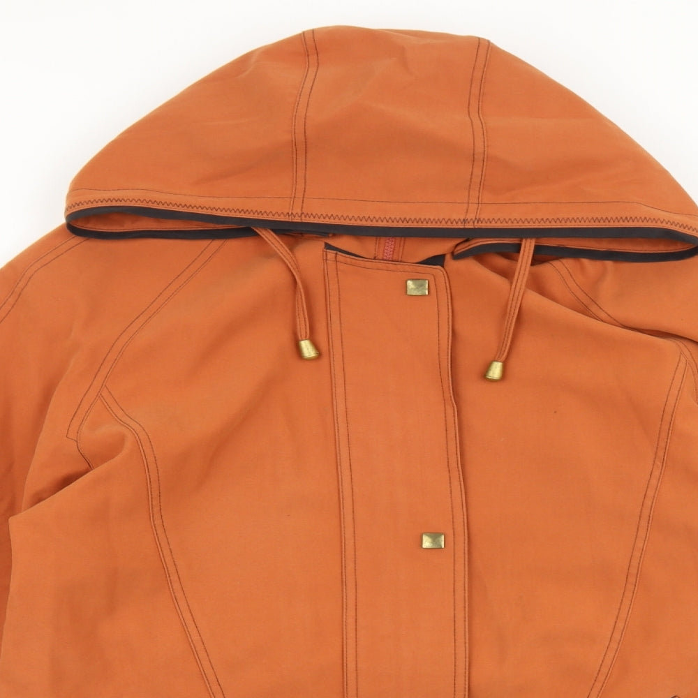 Essentials Womens Orange Jacket Size 10 Zip