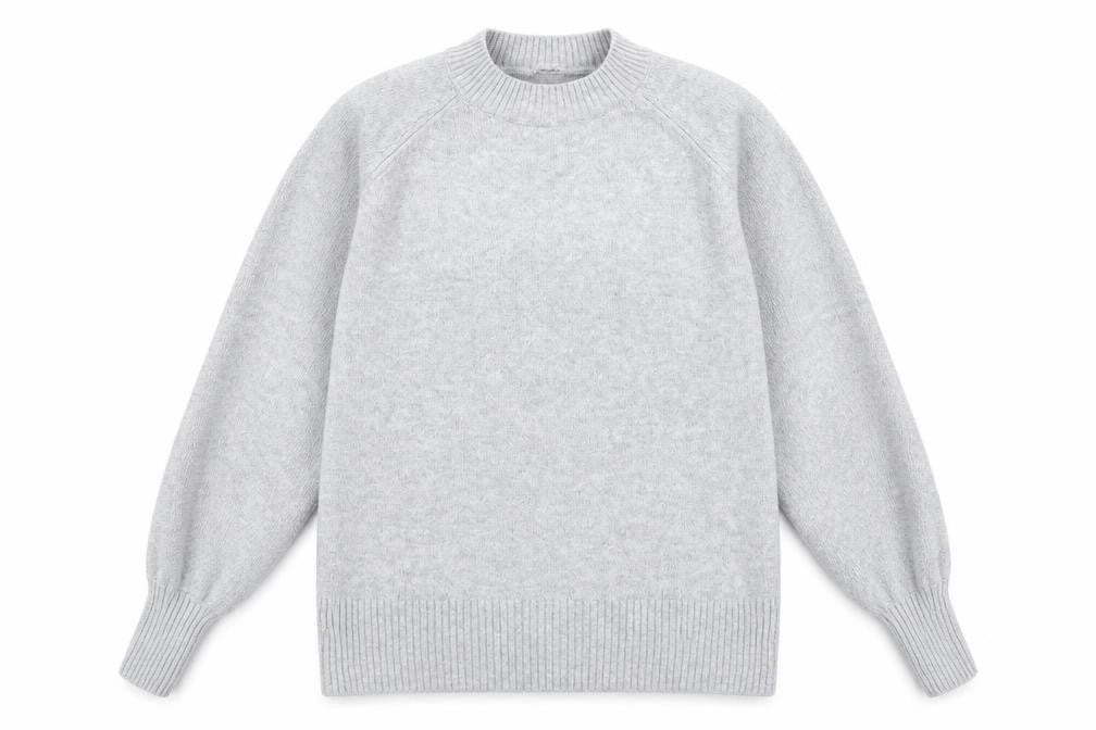 Papaya Womens Grey Crew Neck Polyester Pullover Jumper Size M