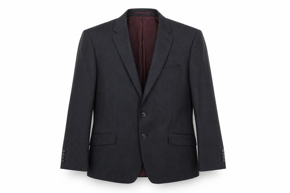 Marks & Spencer Mens Grey Polyester Jacket Suit Jacket Size 42 Regular