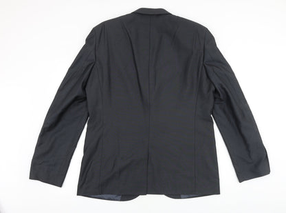 Next Mens Grey Polyester Jacket Suit Jacket Size 44 Regular