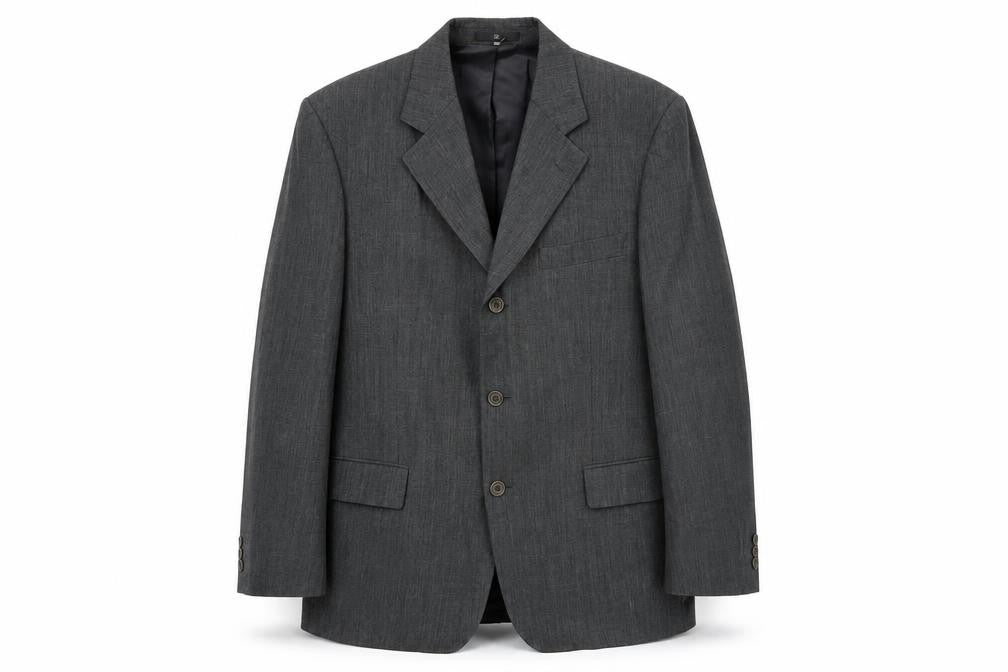 Ciro Citterio Mens Grey Polyester Jacket Suit Jacket Size 38 Regular