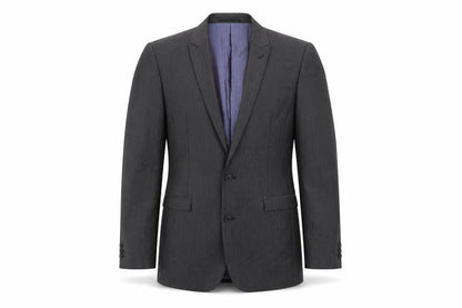 Next Mens Grey Striped Polyester Jacket Suit Jacket Size 34 Regular