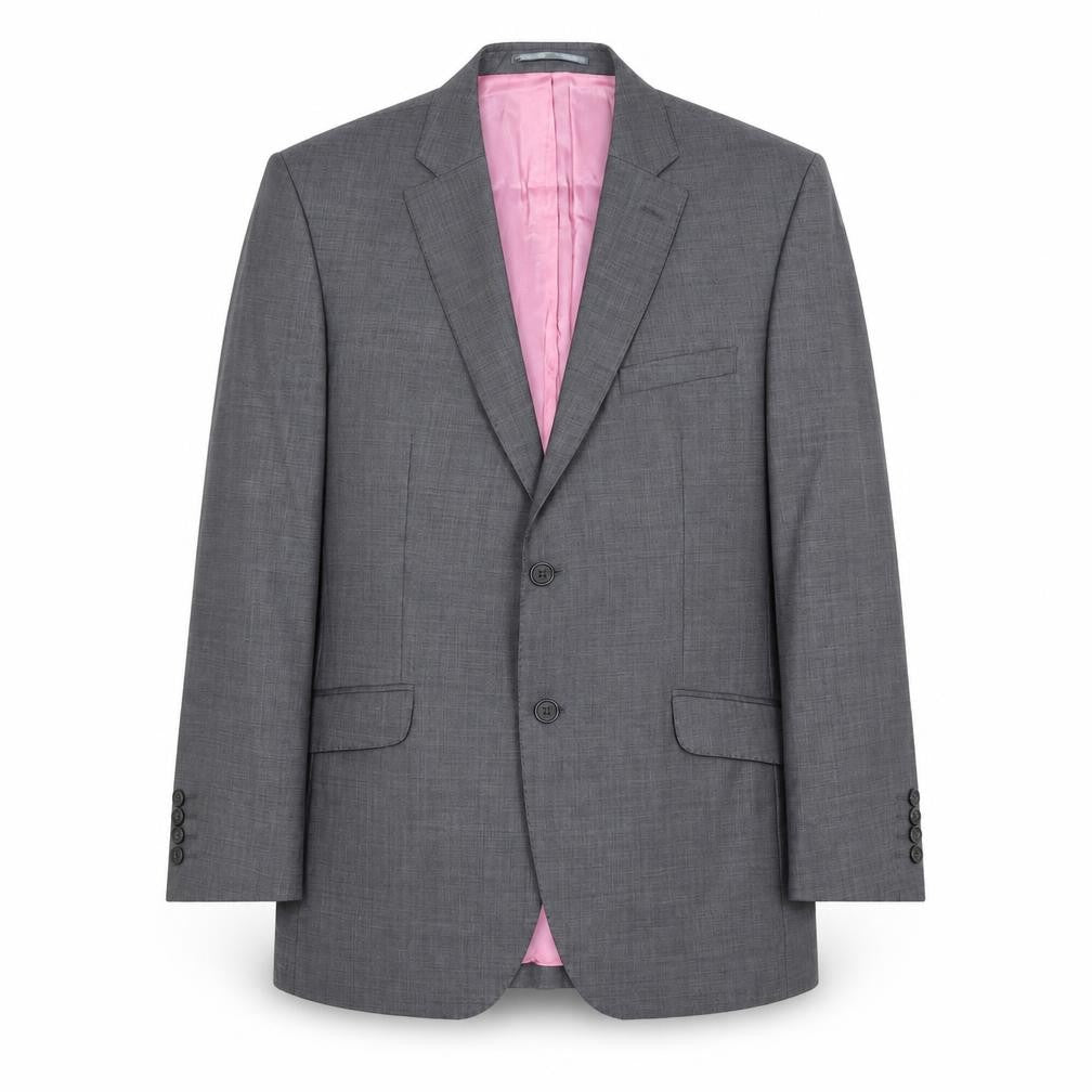 Aspen & Court Mens Grey Wool Jacket Suit Jacket Size 42 Regular