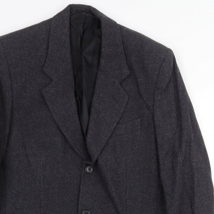 Classics Clothing Mens Grey Wool Jacket Suit Jacket Size 38 Regular