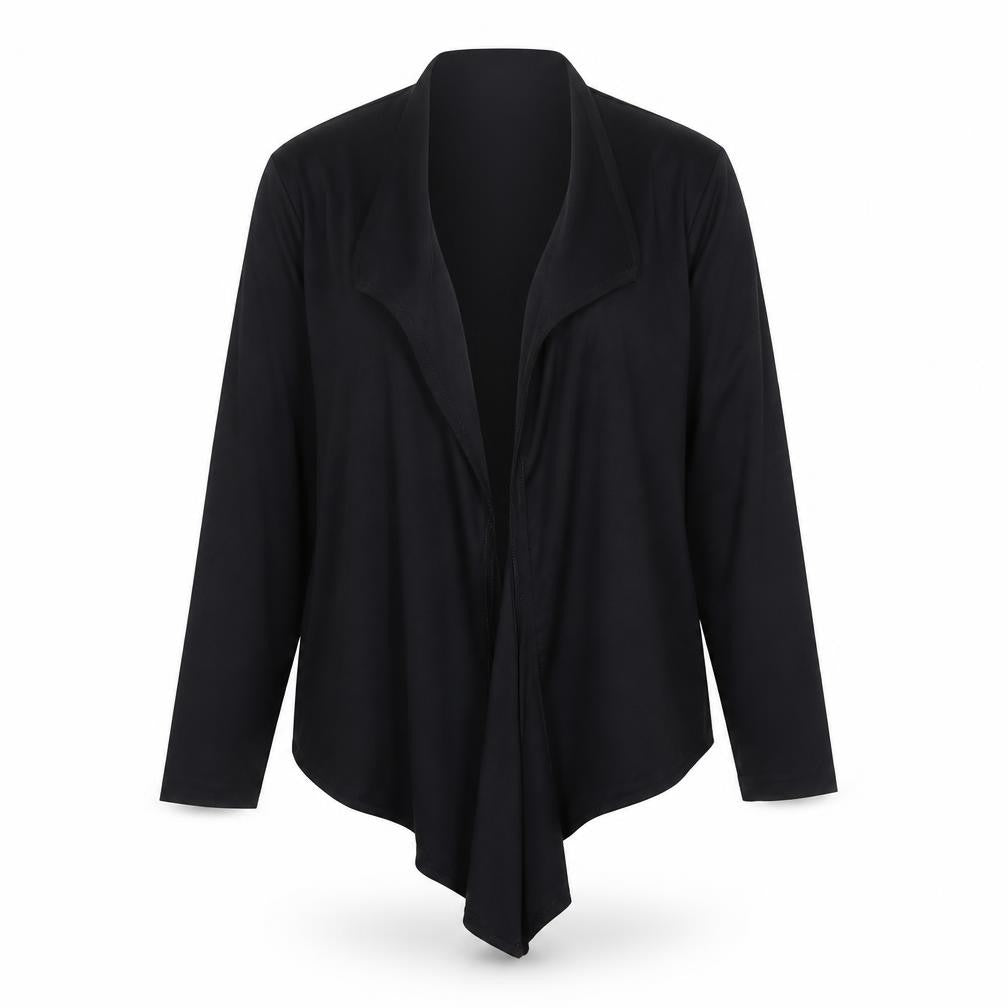 Mandy Marsh Womens Black Polyester Kimono Blouse Size 10 V-Neck