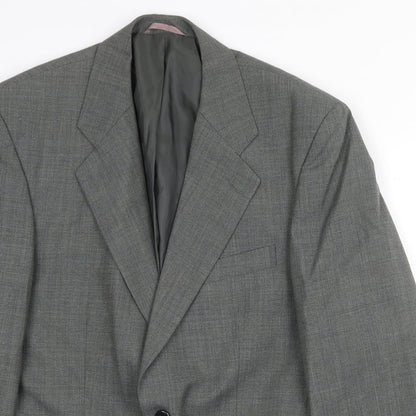 Chatsworth Mens Grey Wool Jacket Suit Jacket Size 40 Regular