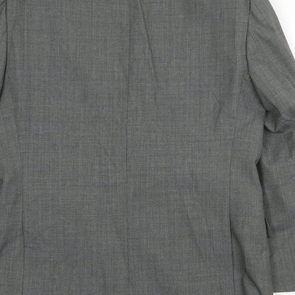 Chatsworth Mens Grey Wool Jacket Suit Jacket Size 40 Regular