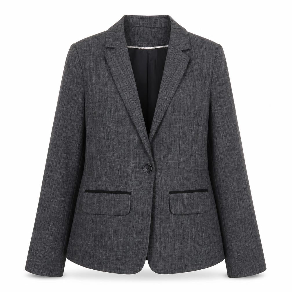 Papaya Womens Grey Jacket Blazer Size 12 Button