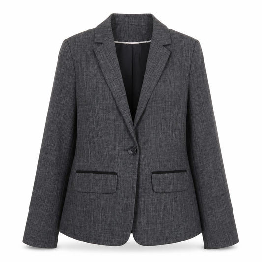 Papaya Womens Grey Jacket Blazer Size 12 Button