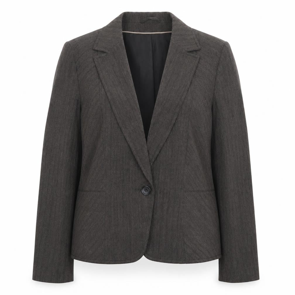 Dorothy Perkins Womens Grey Polyester Jacket Blazer Size 18 Button
