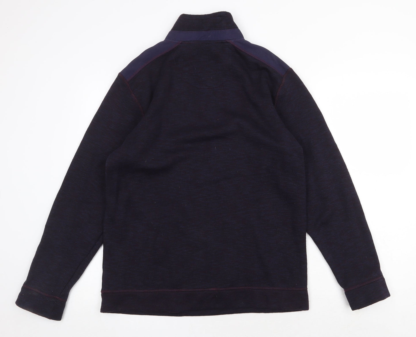 Easy Mens Blue Polyester Pullover Sweatshirt Size S