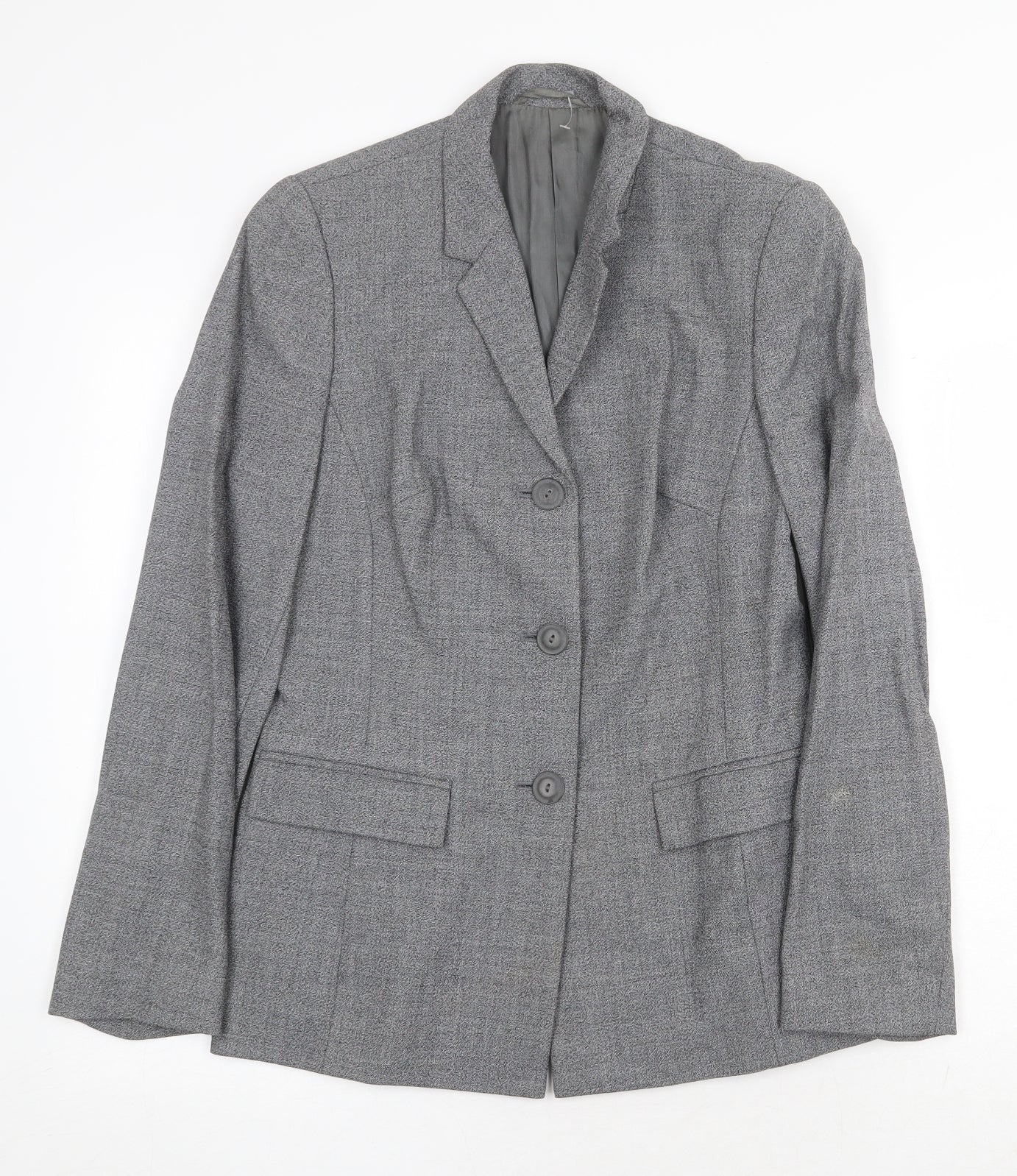 NEXT Womens Grey Jacket Blazer Size 10 Button