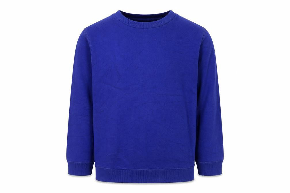 TU Boys Blue Cotton Pullover Sweatshirt Size 7 Years Pullover
