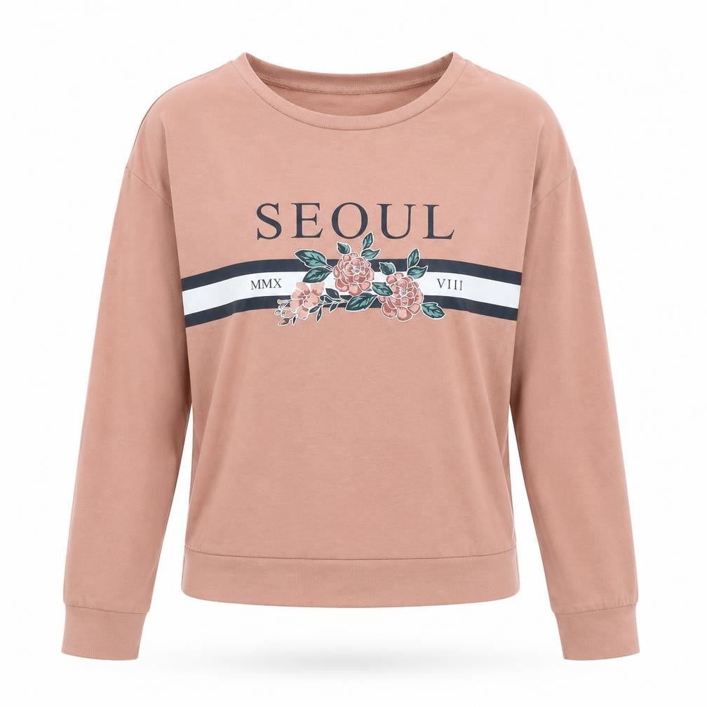 H&M Womens Pink Cotton Pullover Sweatshirt Size XS Pullover - Seoul