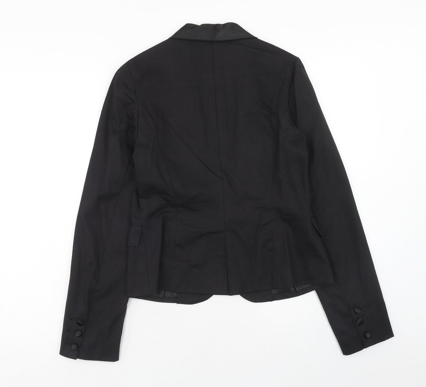 Miss Posh Womens Black Jacket Blazer Size 14 Button