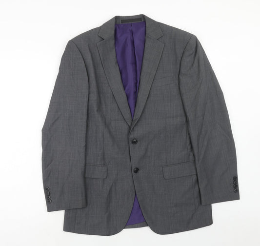 Marks and Spencer Mens Grey Wool Jacket Suit Jacket Size 38 Regular