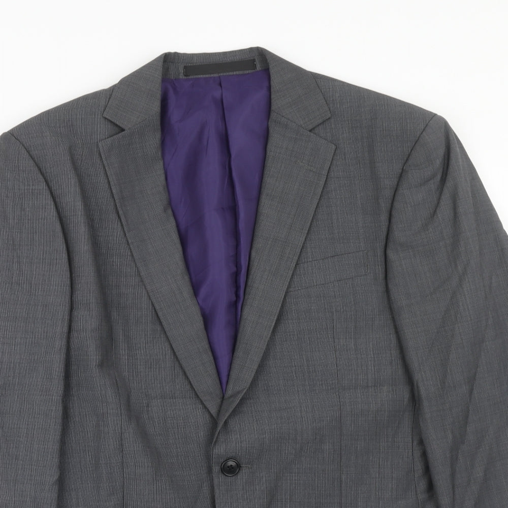Marks and Spencer Mens Grey Wool Jacket Suit Jacket Size 38 Regular