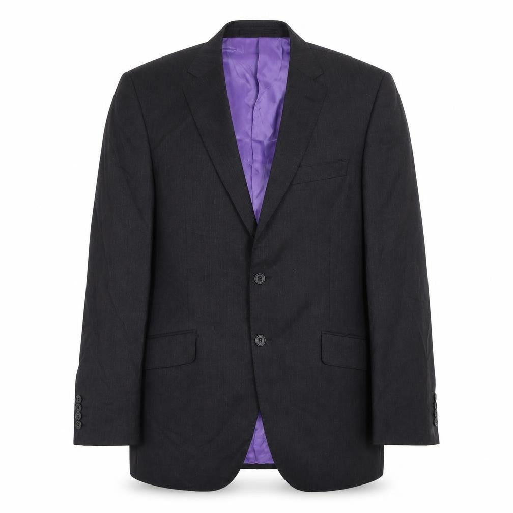 Marks & Spencer Mens Grey Wool Tuxedo Suit Jacket Size 40 Regular