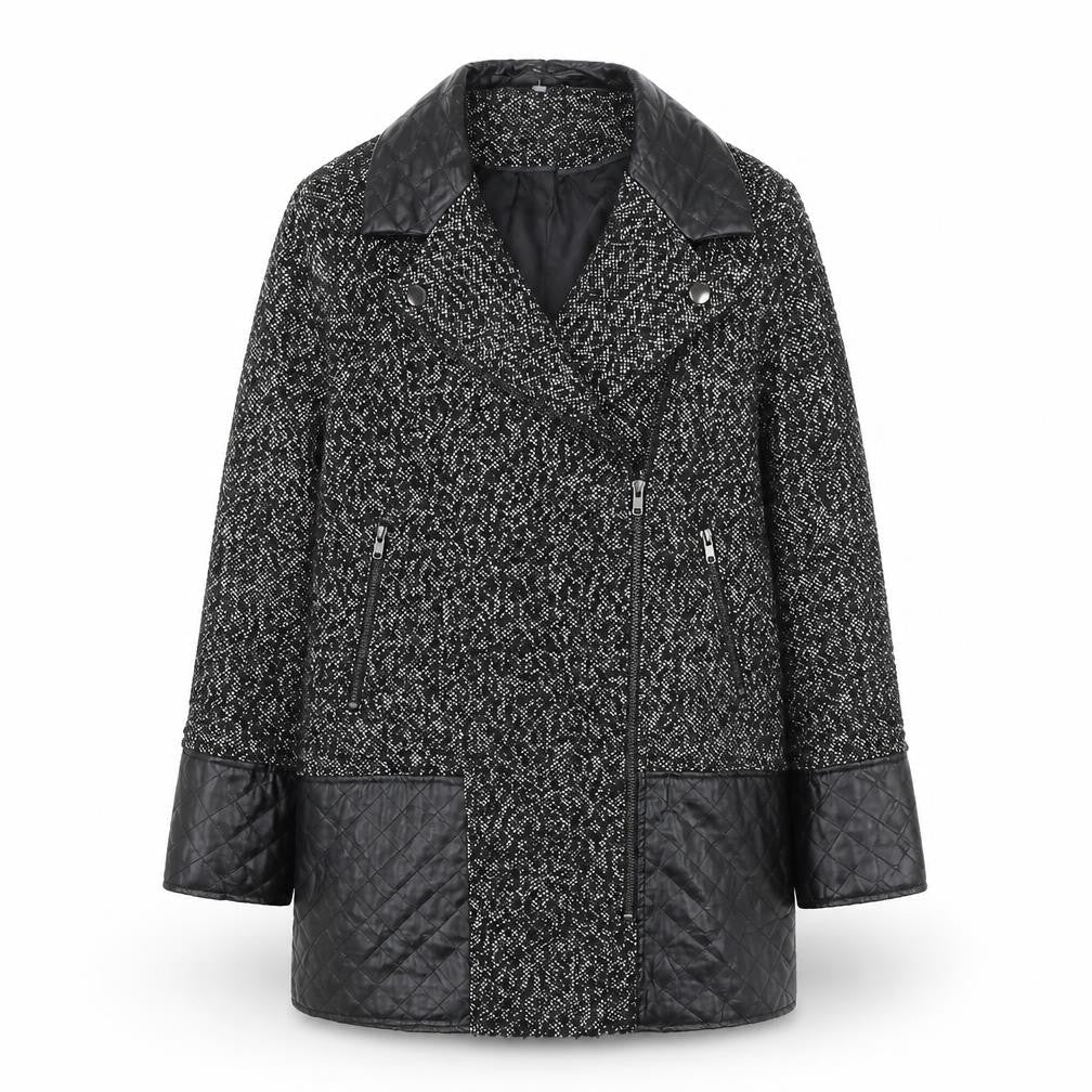 Atmosphere Womens Black Overcoat Coat Size 12 Zip