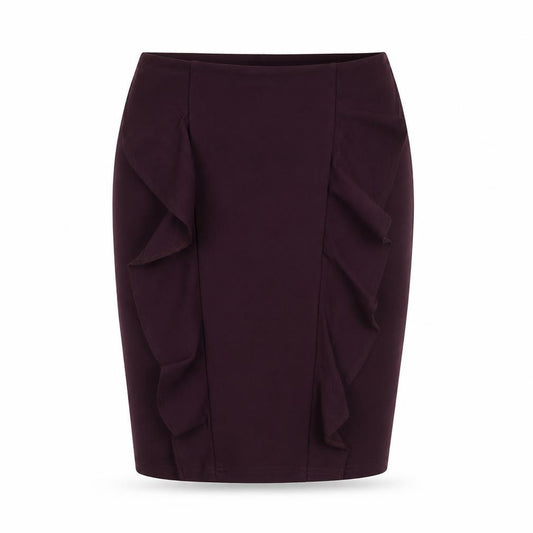 Dorothy Perkins Womens Purple Viscose Straight & Pencil Skirt Size 12