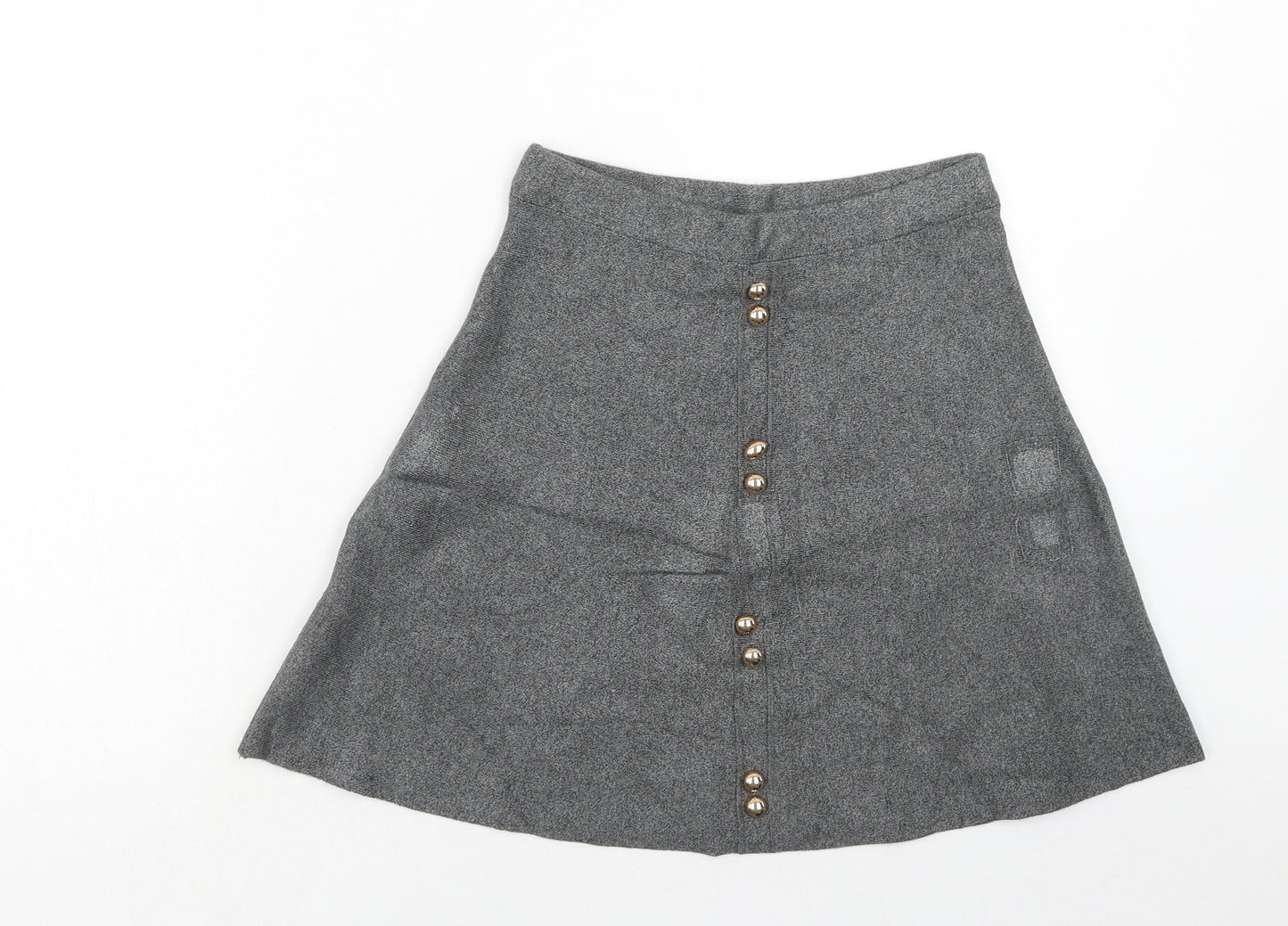 Atmosphere Womens Grey Viscose A-Line Skirt Size 8