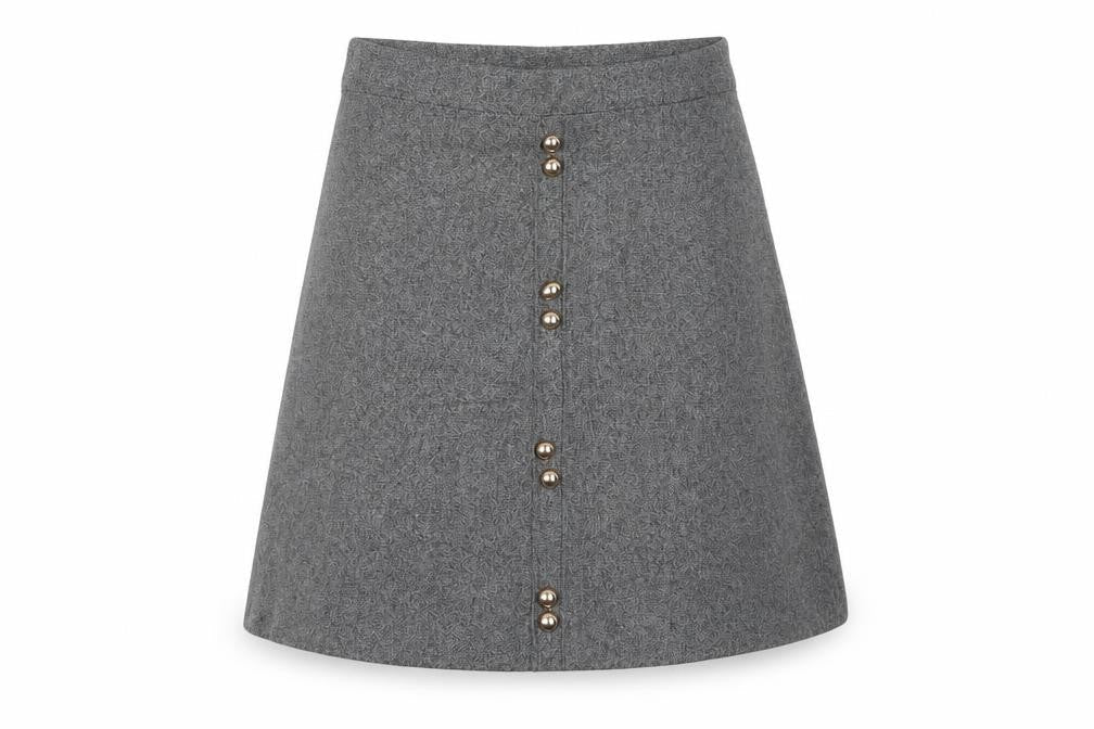 Atmosphere Womens Grey Viscose A-Line Skirt Size 8