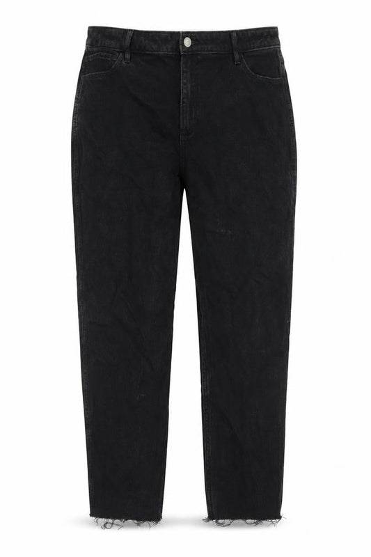 Hollister Womens Black Cotton Tapered Jeans Size 33 in L27 in Regular Zip