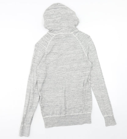 H&M Womens Grey Cotton Pullover Hoodie Size XS Pullover