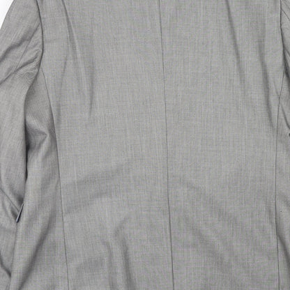 Cedarwood State Mens Grey Polyester Jacket Suit Jacket Size 42 Regular