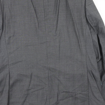 Autograph Mens Grey Wool Jacket Suit Jacket Size 42 Regular