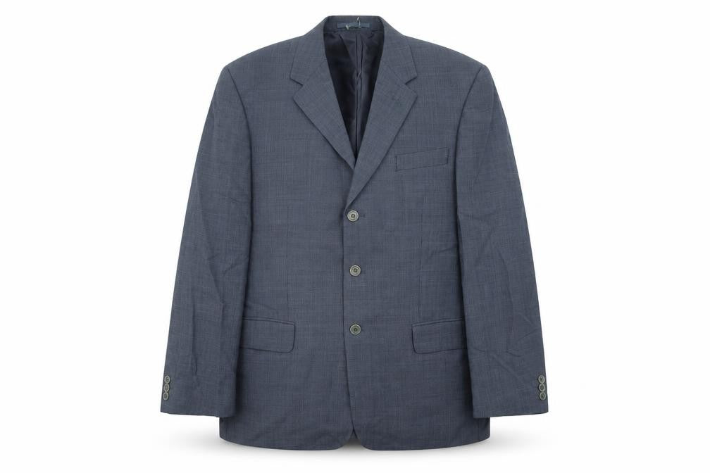 Ultimo Mens Blue Wool Jacket Suit Jacket Size 44 Regular