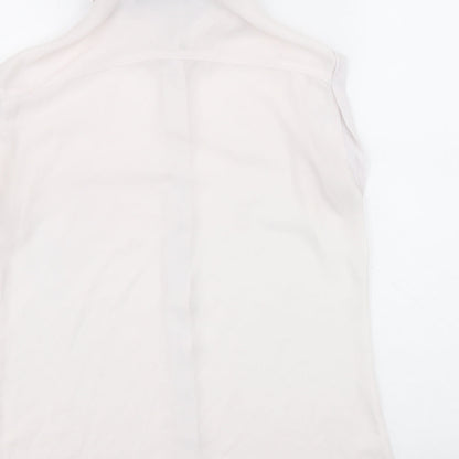Atmosphere Womens Pink Polyester Basic Button-Up Size 8 Collared