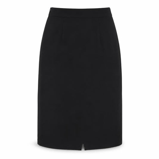 Preworn Womens Black Polyester A-Line Skirt Size L Zip