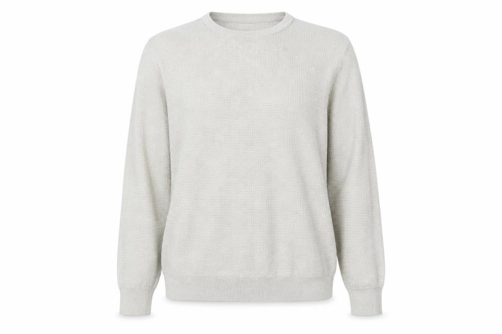 F&F Womens Beige Round Neck Cotton Pullover Jumper Size L
