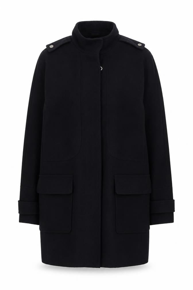 Dorothy Perkins Womens Blue Overcoat Coat Size 10 Zip