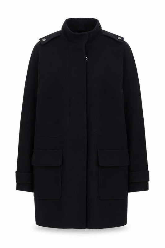 Dorothy Perkins Womens Blue Overcoat Coat Size 10 Zip