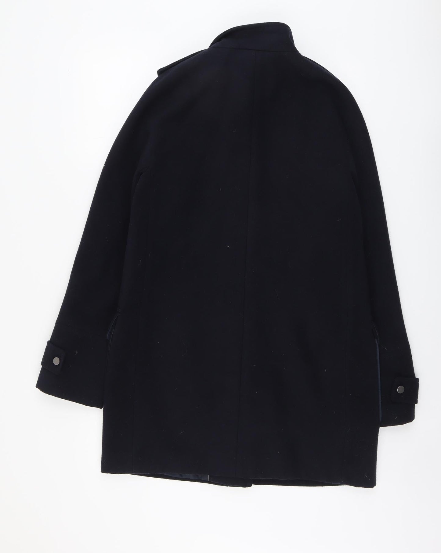 Dorothy Perkins Womens Blue Overcoat Coat Size 10 Zip